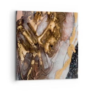 Schilderen op canvas - Het element aarde - 70x70 cm