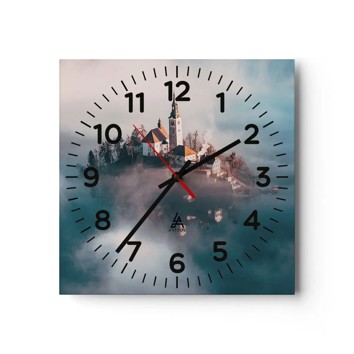 Wandklok - Klok - droom eiland - 40x40 cm