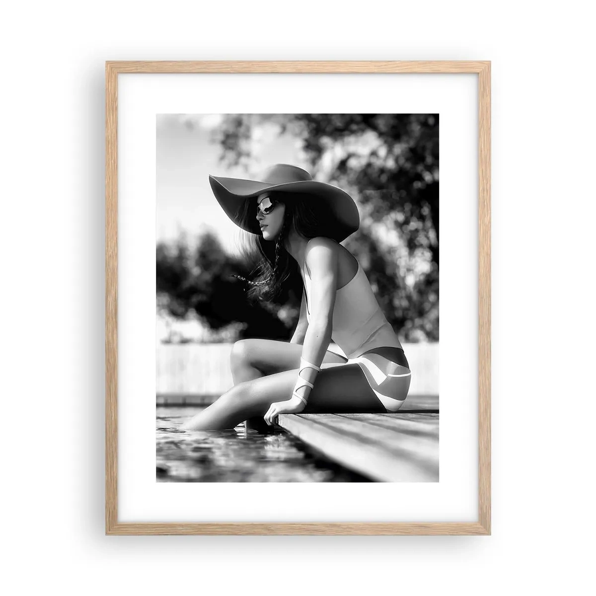 Een poster in een licht eiken lijst - Zomerdroom - 40x50 cm