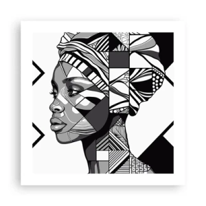 Poster - Etnisch portret - 50x50 cm