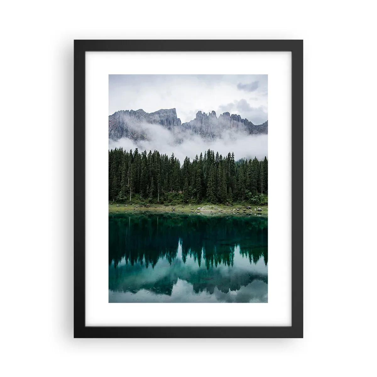 Poster in een zwarte lijst - Stil, stil, laten we het drinkwater niet wakker maken... - 30x40 cm