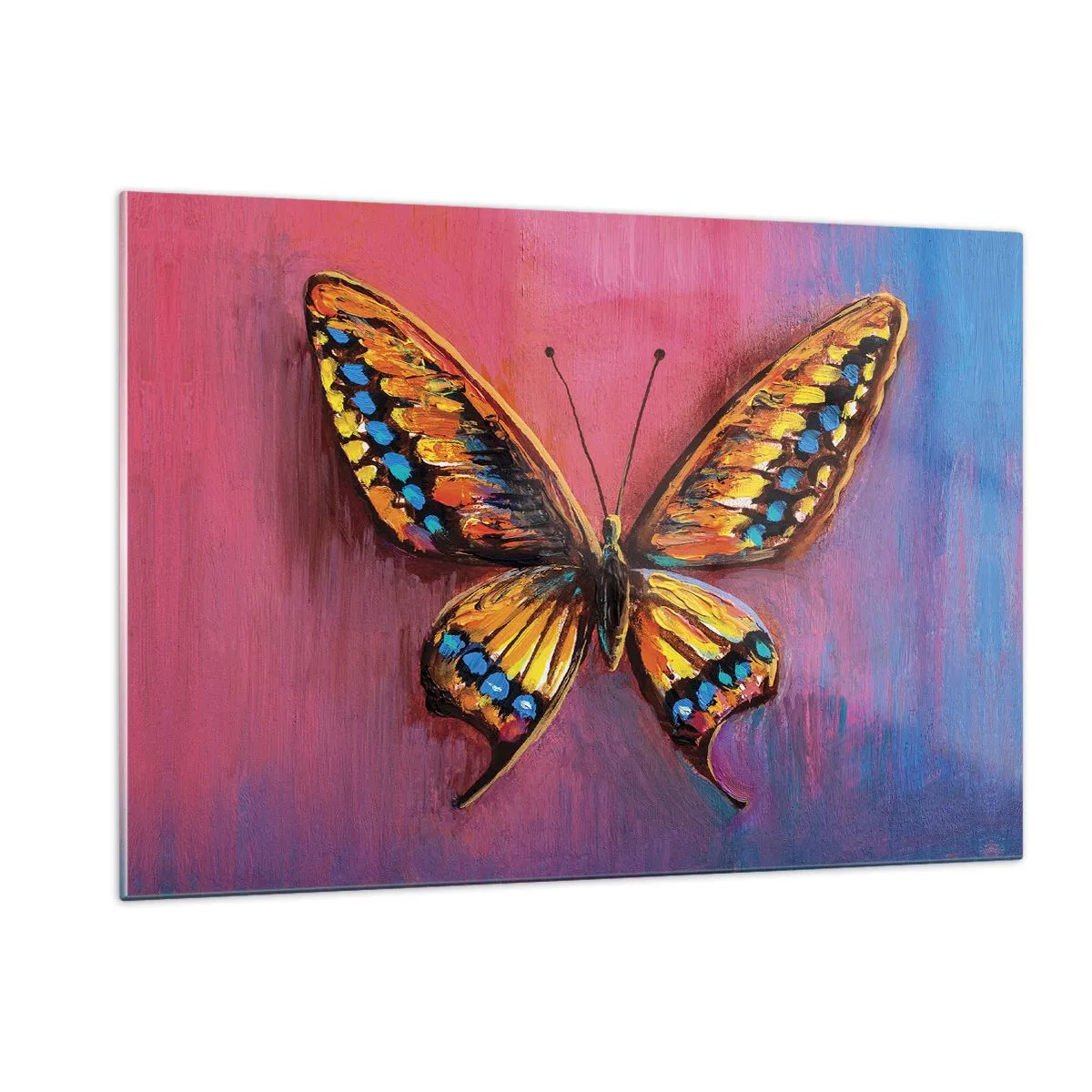 Schilderen op glas - Een juweel van de natuur - 120x80 cm