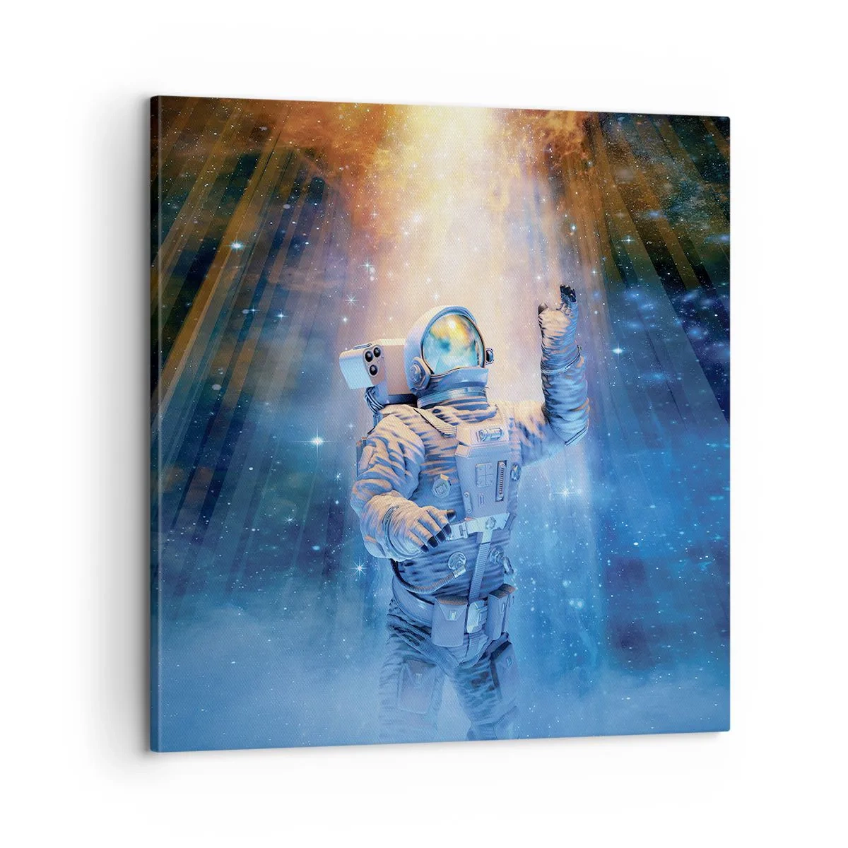 Schilderen op canvas - Eindelijk aan het einde - 60x60 cm