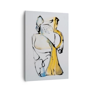 Schilderen op canvas - Glazen abstractie - 70x100 cm