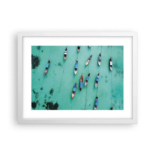 Poster in een witte lijst - In blijde verwachting - 40x30 cm