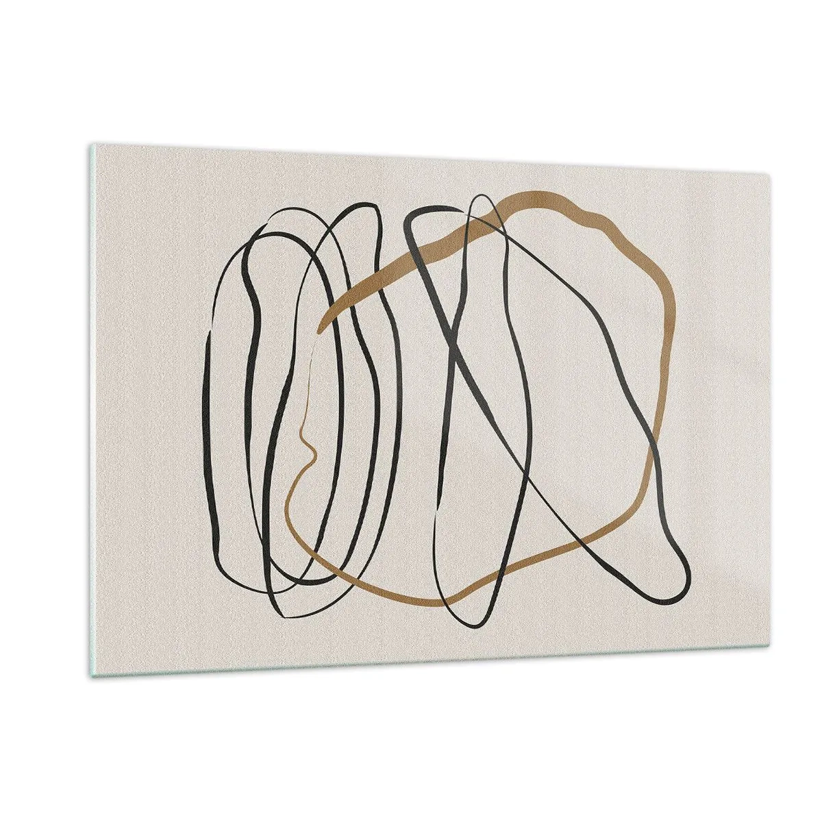 Schilderen op glas - Compositie – loopdans - 120x80 cm