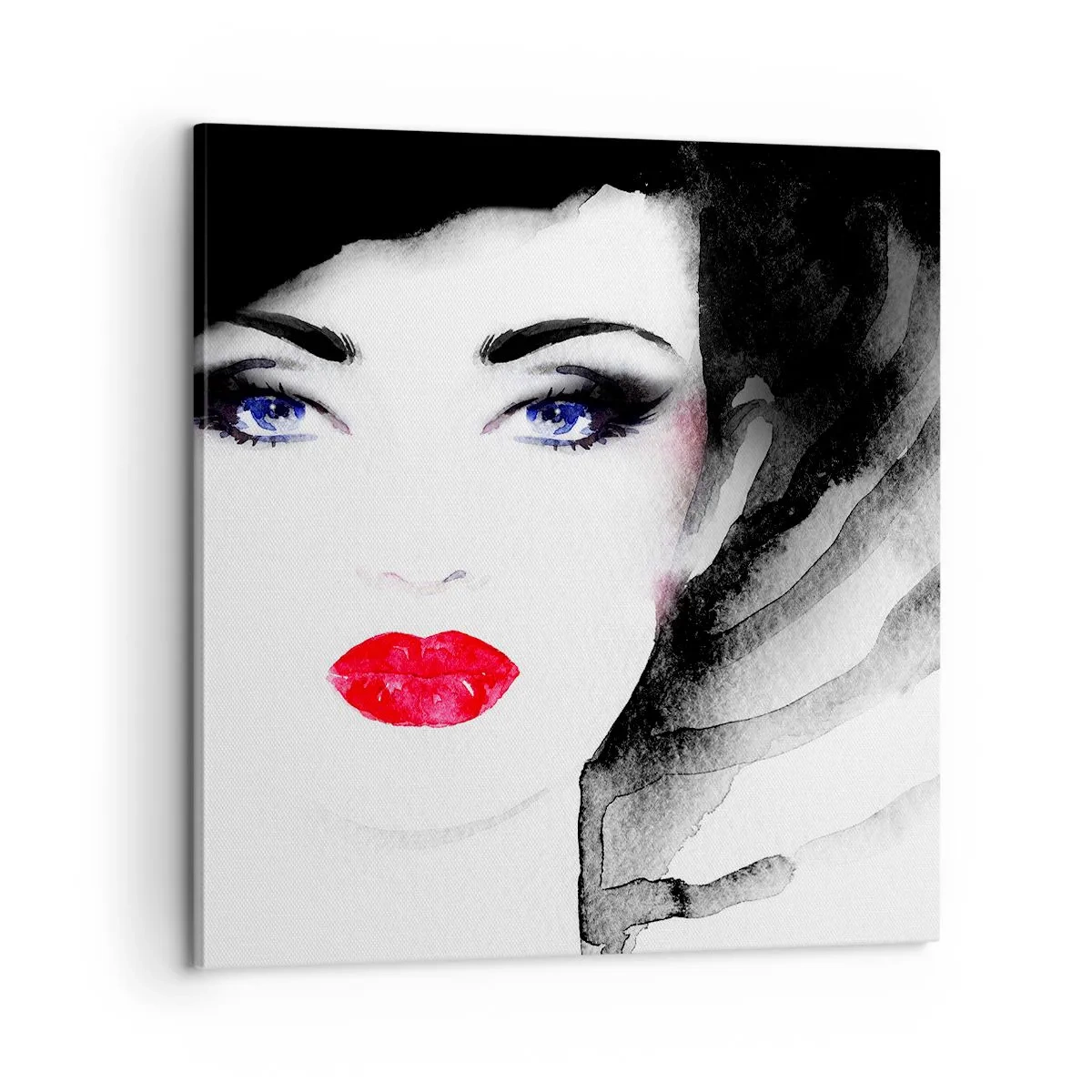 Schilderen op canvas - Hij duwt terug en roept - 60x60 cm
