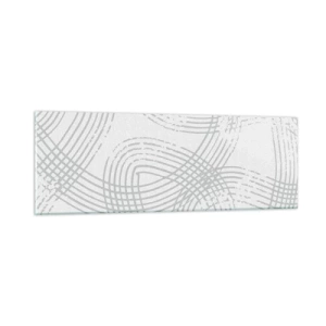 Schilderen op glas - Er is geen rechte weg - 90x30 cm