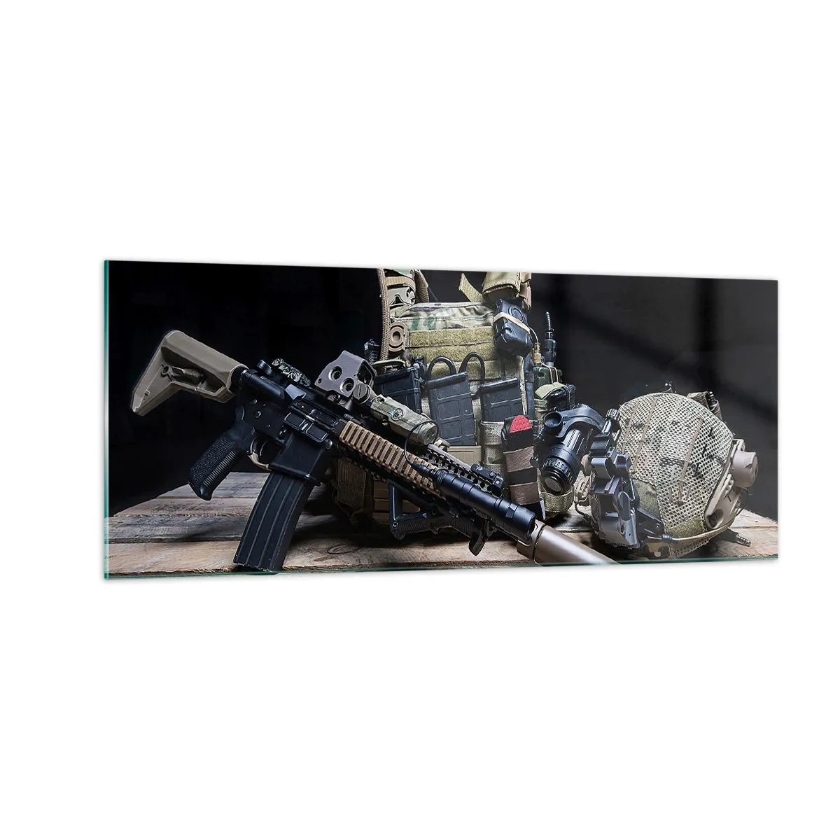 Schilderen op glas - Rust uit! - 100x40 cm