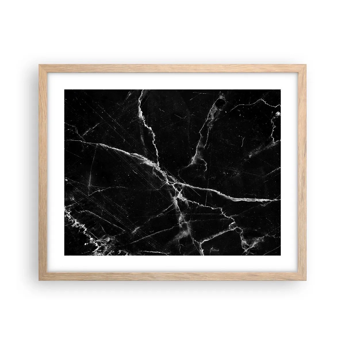 Een poster in een licht eiken lijst - Het geheime leven van steen - 50x40 cm