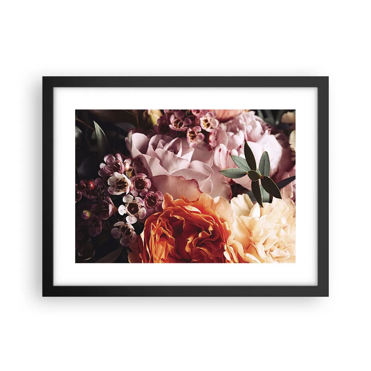 Poster in een zwarte lijst - Gehuld in schoonheid - 40x30 cm
