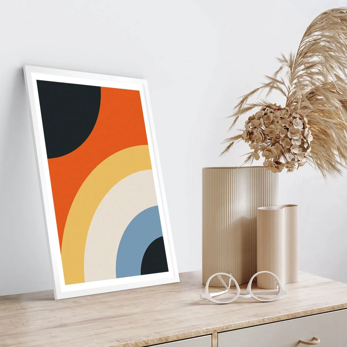 Poster in een witte lijst - Naar mezelf toe - 50x70 cm
