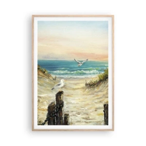 Een poster in een licht eiken lijst - Windstille afzondering - 70x100 cm
