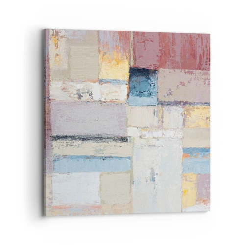 Schilderen op canvas - De rust van geometrie - 70x70 cm