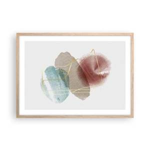 Een poster in een licht eiken lijst - Koralen van de ruimte - 70x50 cm