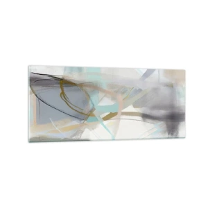 Schilderen op glas - Mistige abstractie - 120x50 cm