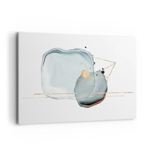 Schilderen op canvas - Een studie van druppels - 120x80 cm