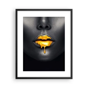 Poster in een zwarte lijst - Goldmouth - 40x50 cm