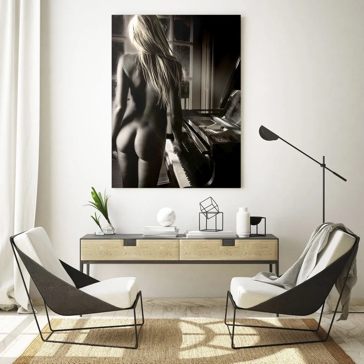 Schilderen op glas - Perfecte harmonie van de avond - 50x70 cm