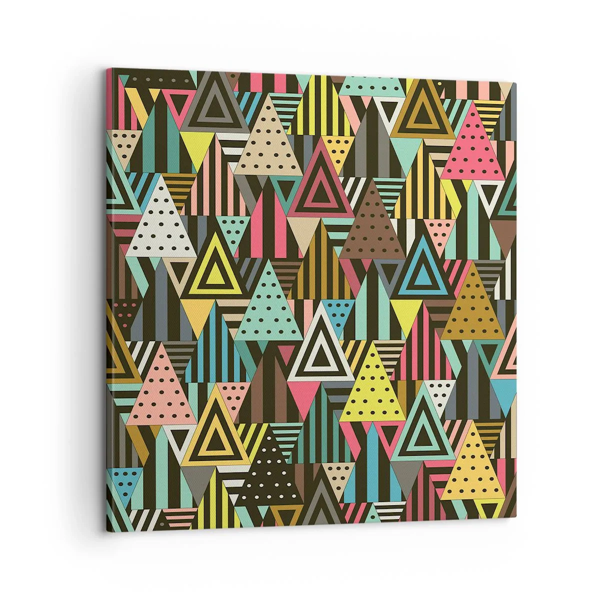 Schilderen op canvas - In ritme op drie - 60x60 cm