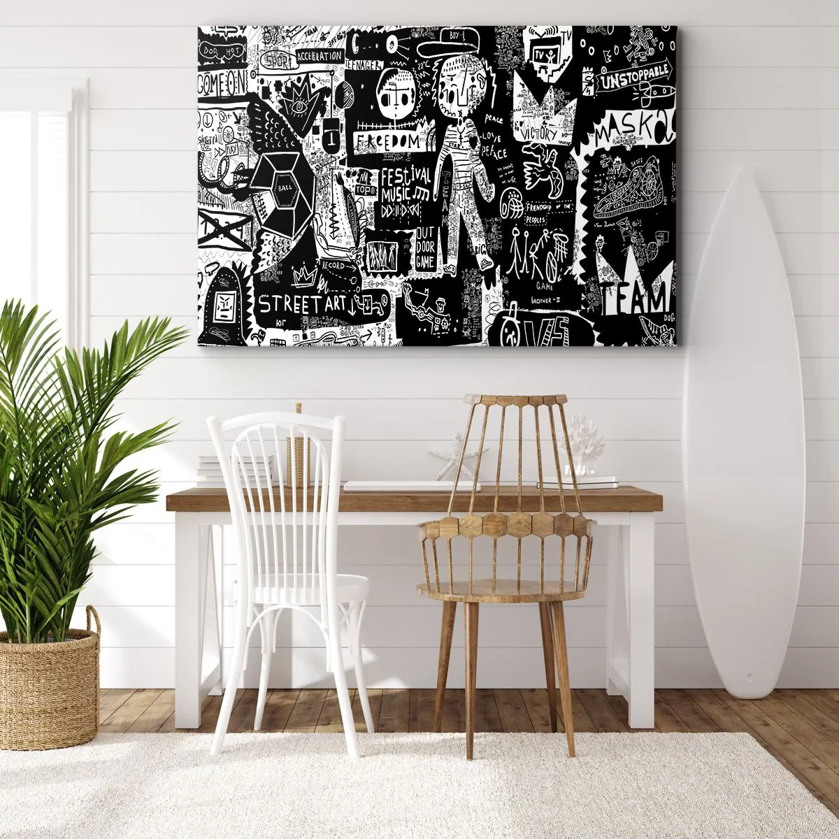 Schilderen op canvas - Geestelijke jeugd van wet en vreugde - 100x70 cm