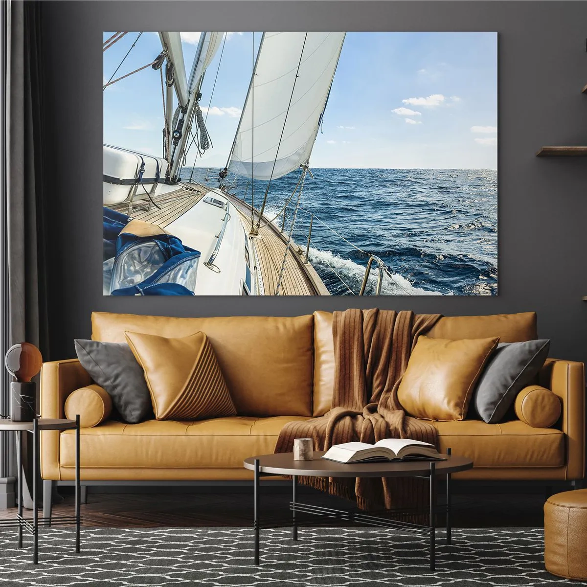 Schilderen op glas - Ahoi, avontuur - 120x80 cm
