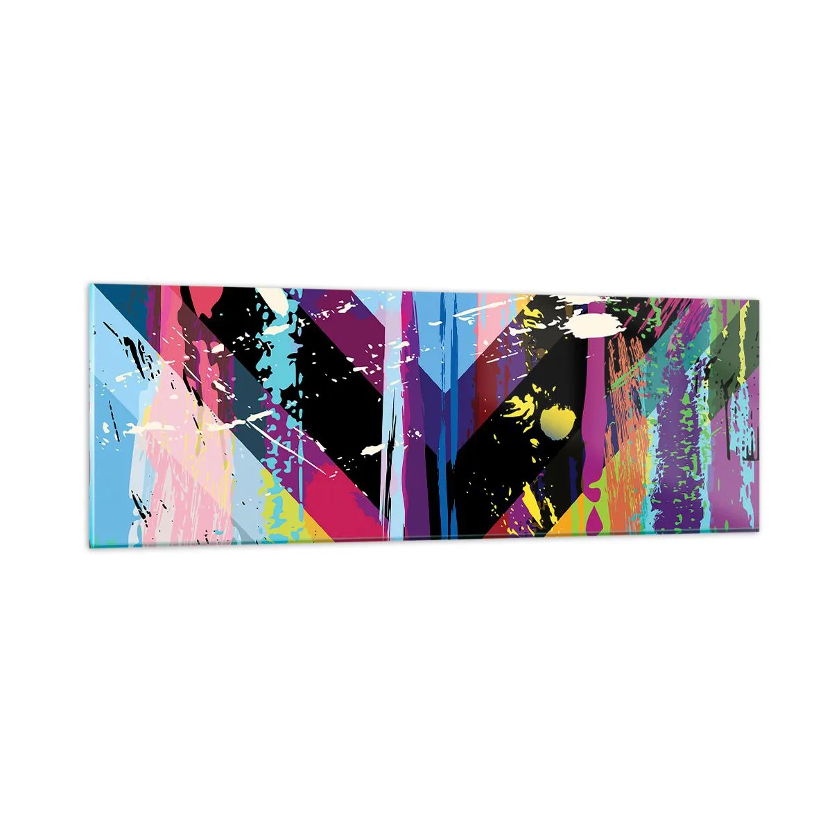 Schilderen op glas - Van boven naar beneden - 90x30 cm