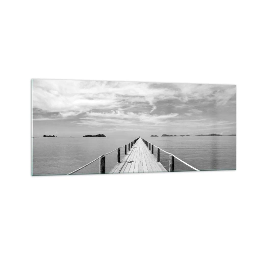 Schilderen op glas - Of misschien een reis... - 100x40 cm
