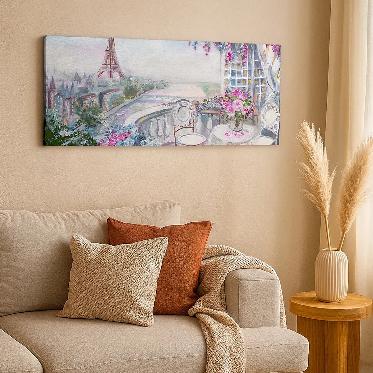 Schilderen op canvas - Het is hier het mooist in mei - 30x30 cm