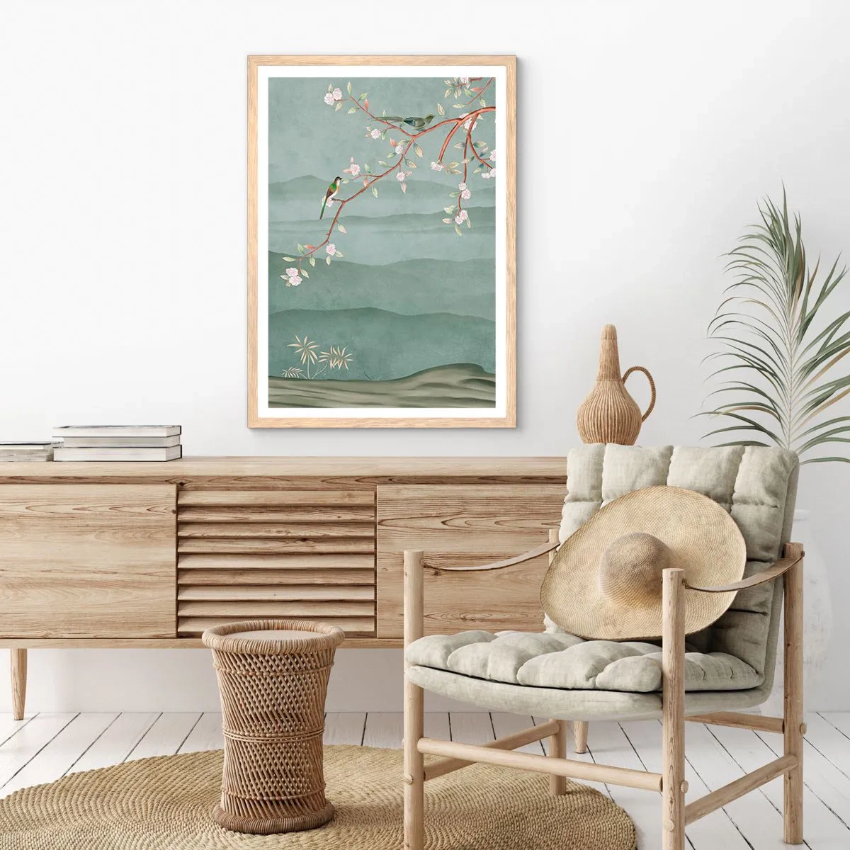 Een poster in een licht eiken lijst - Lente, oh jij bent het - 40x50 cm