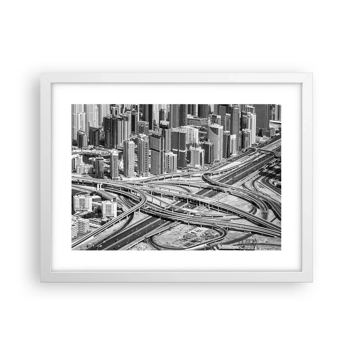 Poster in een witte lijst - Dubai - de onmogelijke stad - 40x30 cm