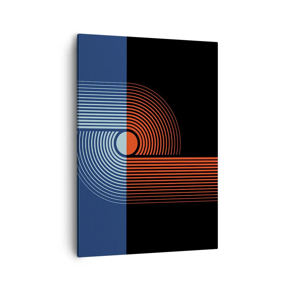 Schilderen op canvas - In een geometrische omhelzing - 50x70 cm