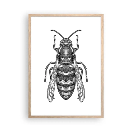 Een poster in een licht eiken lijst - Van een insectenplaneet - 50x70 cm