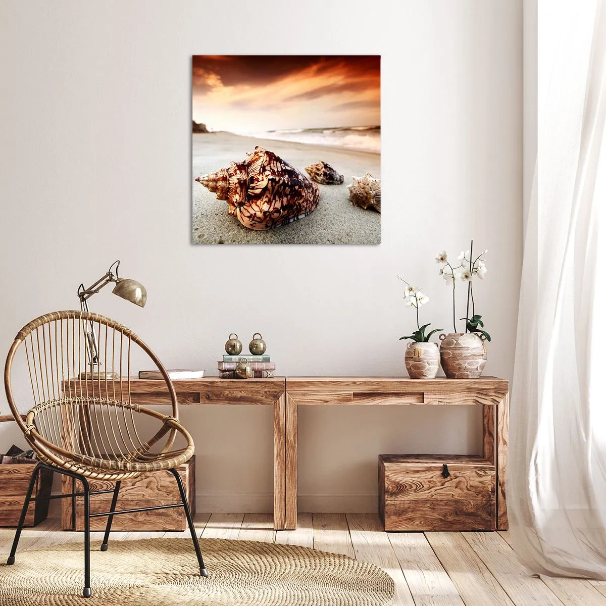 Schilderen op canvas - Outcasts van golven - 30x30 cm