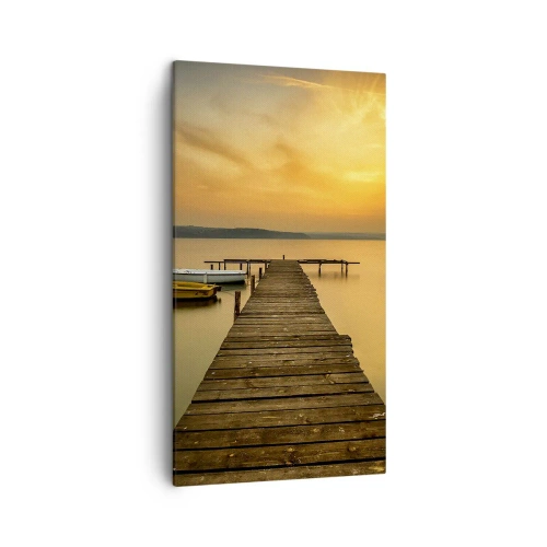 Schilderen op canvas - Ik zal de gouden hemel voor je openen - 45x80 cm