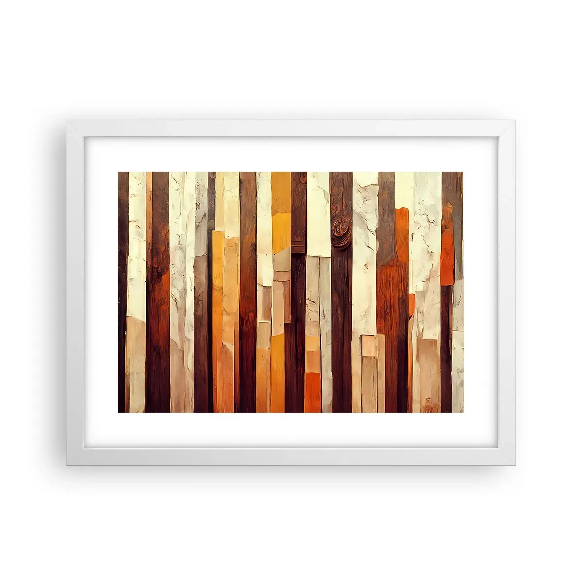 Poster in een witte lijst - Anthem van de bosbomen - 40x30 cm