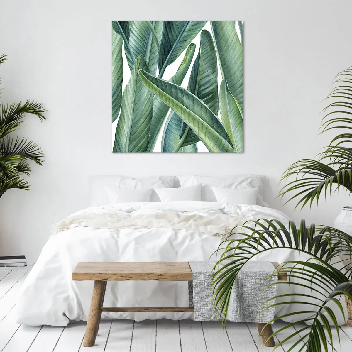 Schilderen op canvas - Groen zelf - 30x30 cm