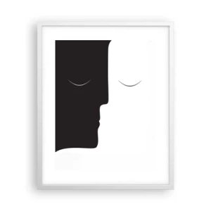 Poster in een witte lijst - Eenheid van tegenstellingen - 40x50 cm