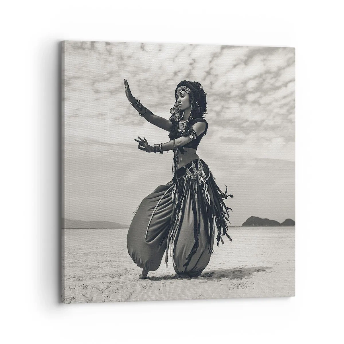 Schilderen op canvas - De dans van de zuidelijke eilanden - 70x70 cm