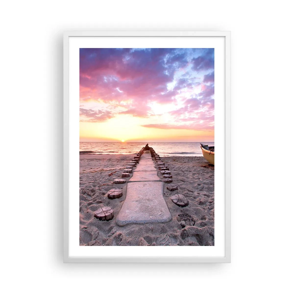 Poster in een witte lijst - Een moment van diepe ervaring - 50x70 cm