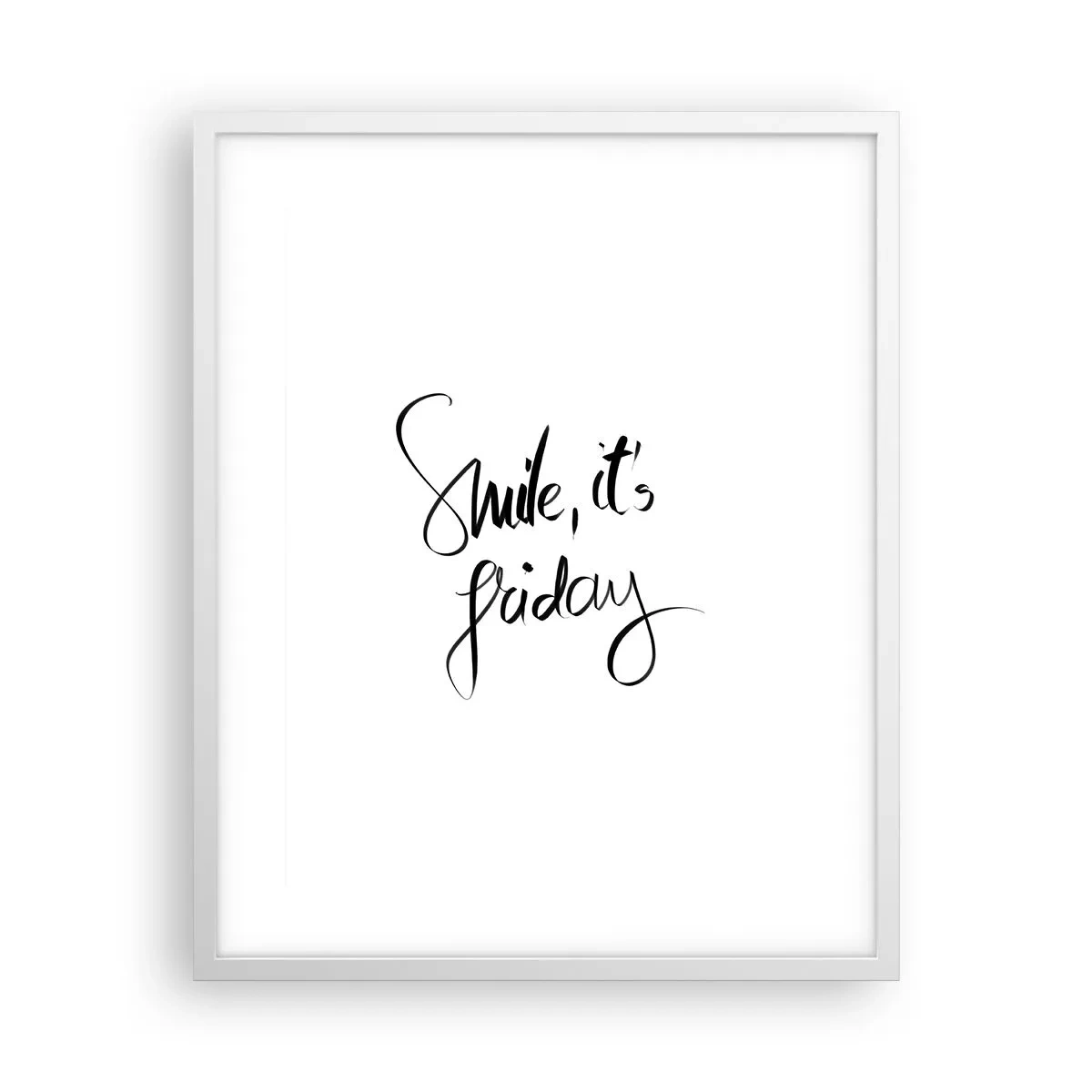 Poster in een witte lijst - Echte vreugde - 40x50 cm