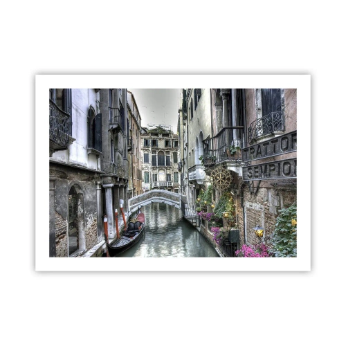 Poster - Eeuwenlang in stille reflectie - 70x50 cm