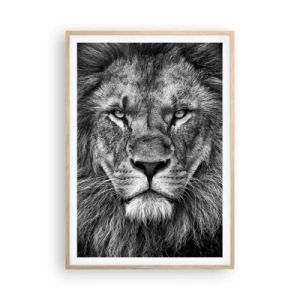 Een poster in een licht eiken lijst - In een kroningskleed - 70x100 cm