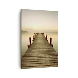 Schilderen op canvas - Aanbreken van de dag, licht - 70x100 cm