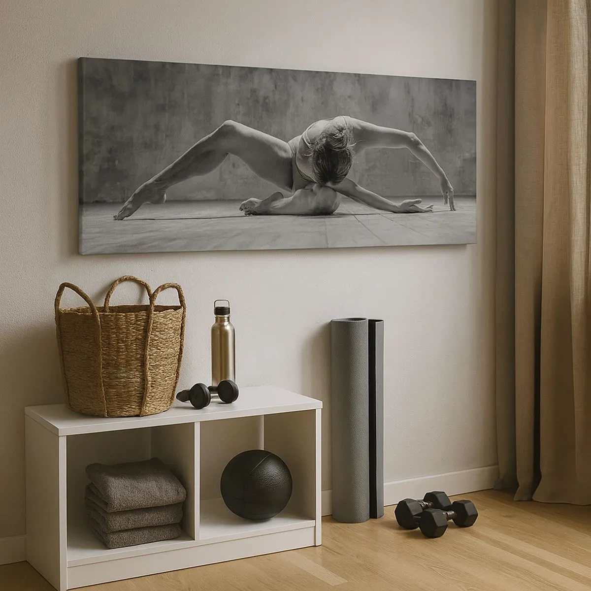 Schilderen op canvas - Symmetrie gevonden - 100x40 cm