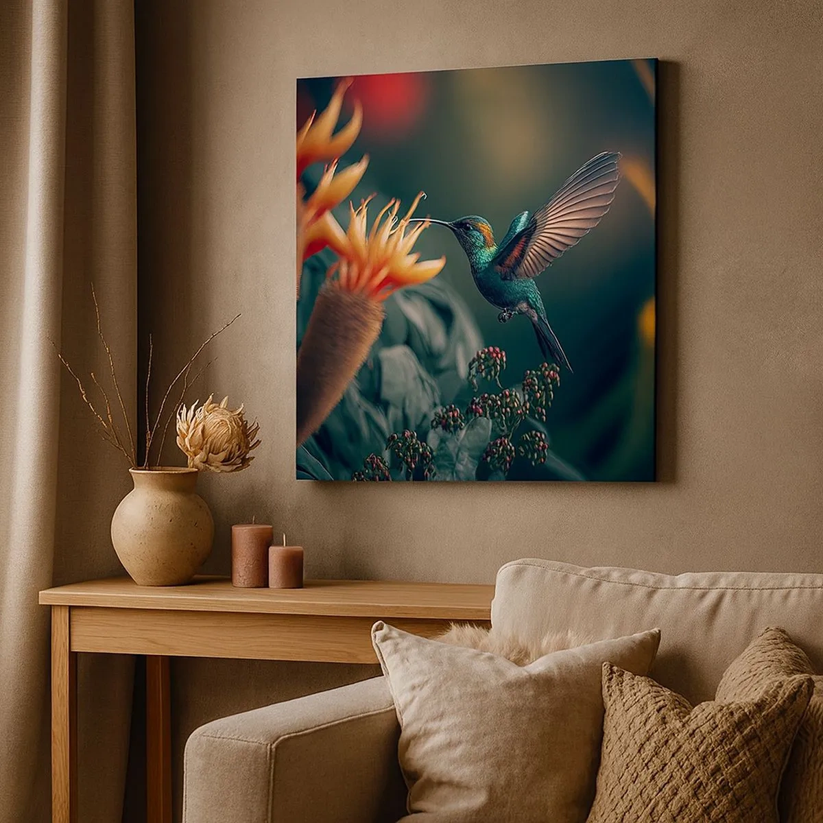 Schilderen op canvas - een werkelijk kleurrijk leven - 30x30 cm