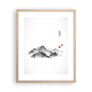 Een poster in een licht eiken lijst - Oneindige verte - 40x50 cm