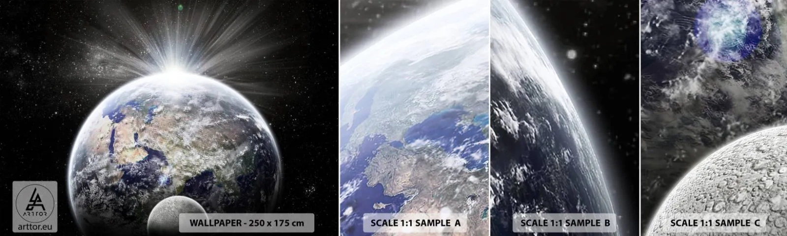 Fotobehang Staaltje Standard Eco - In volle pracht - Astronomie, Kosmos, heelal - 100x30 cm