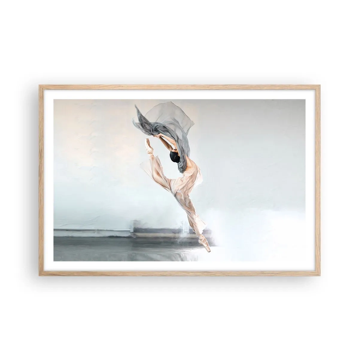 Een poster in een licht eiken lijst - In dans vervoering - 91x61 cm
