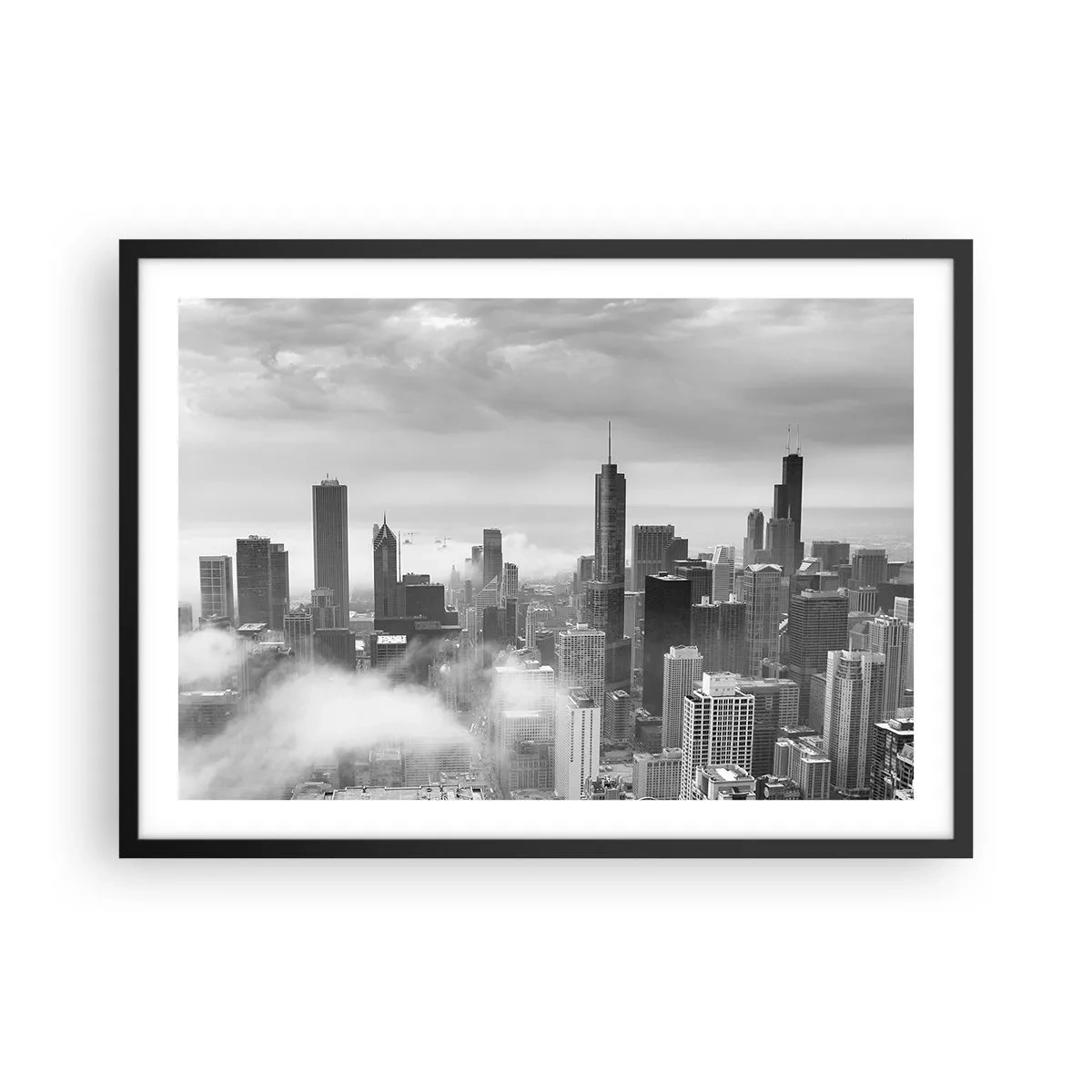 Poster in een zwarte lijst - Amerikaans landschap - 70x50 cm